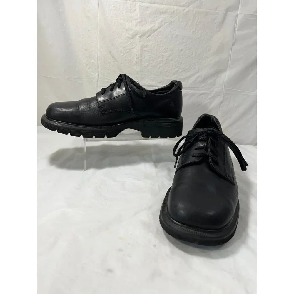 Dr Martens 9258 PLATFORM ENGLAND Black Leather Lace Up Shoes Men's SIZE 9